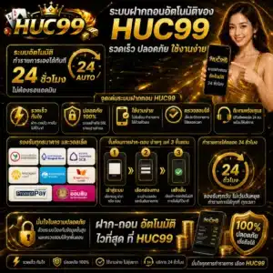 ระบบฝากถอนอัตโนมัติของ HUC99 รวดเร็ว ปลอดภัย